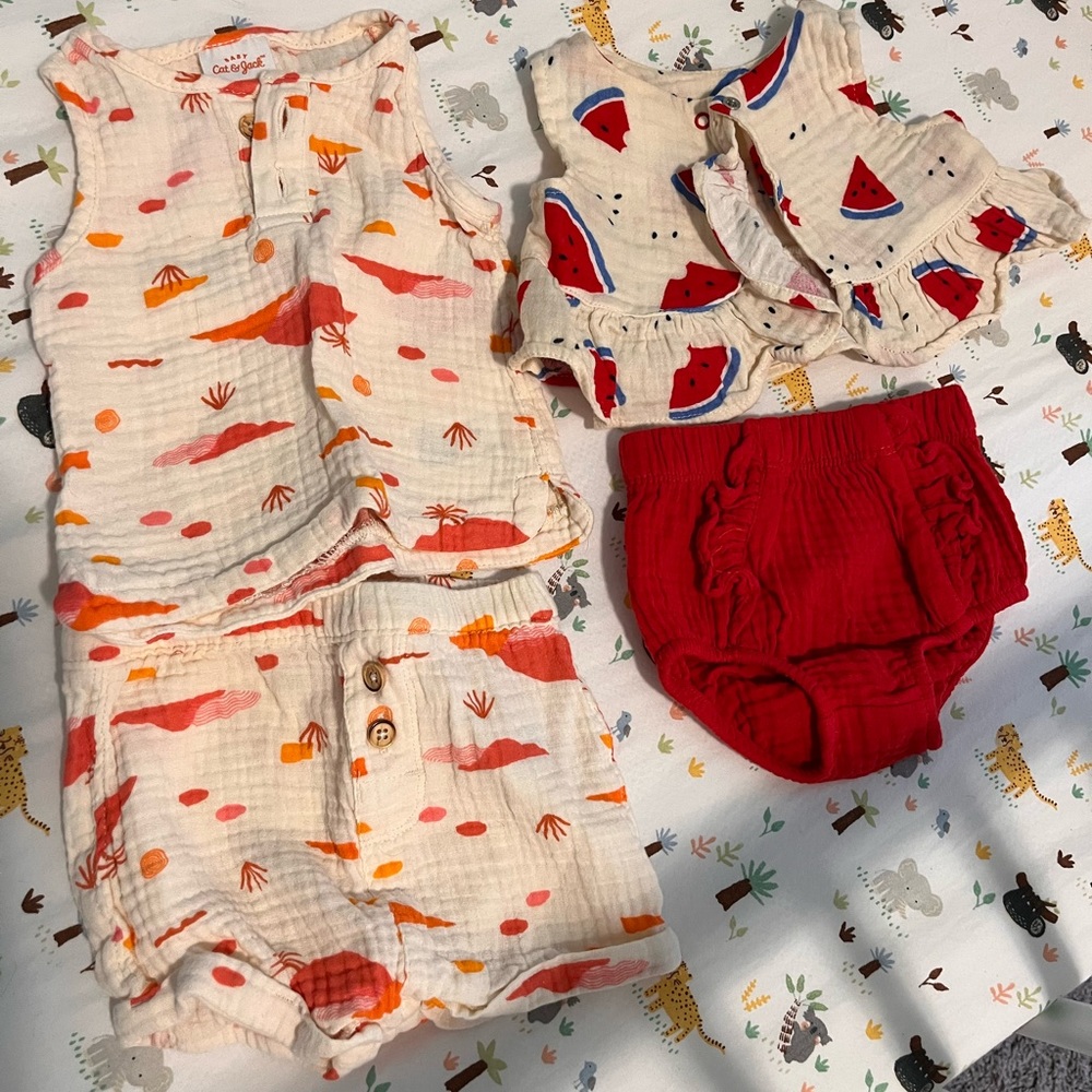 Cat & Jack summer infant outfits